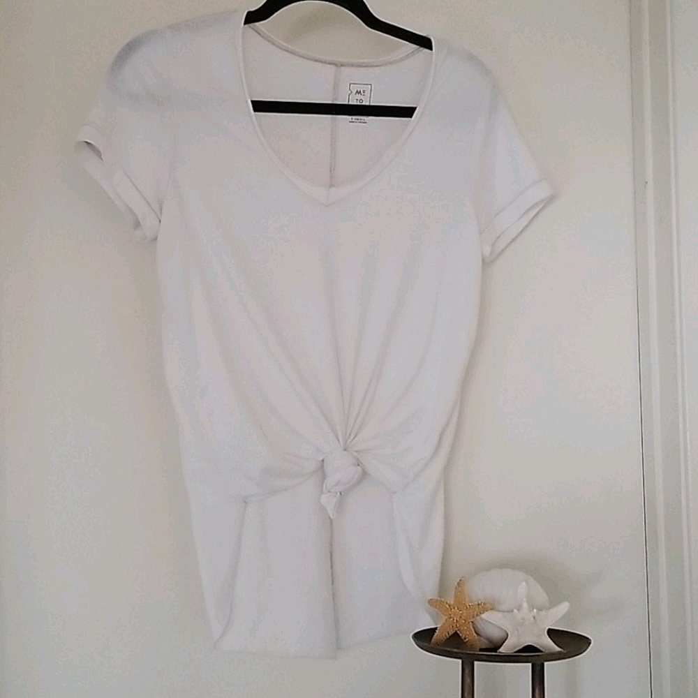 ME TO WE White High Low Top